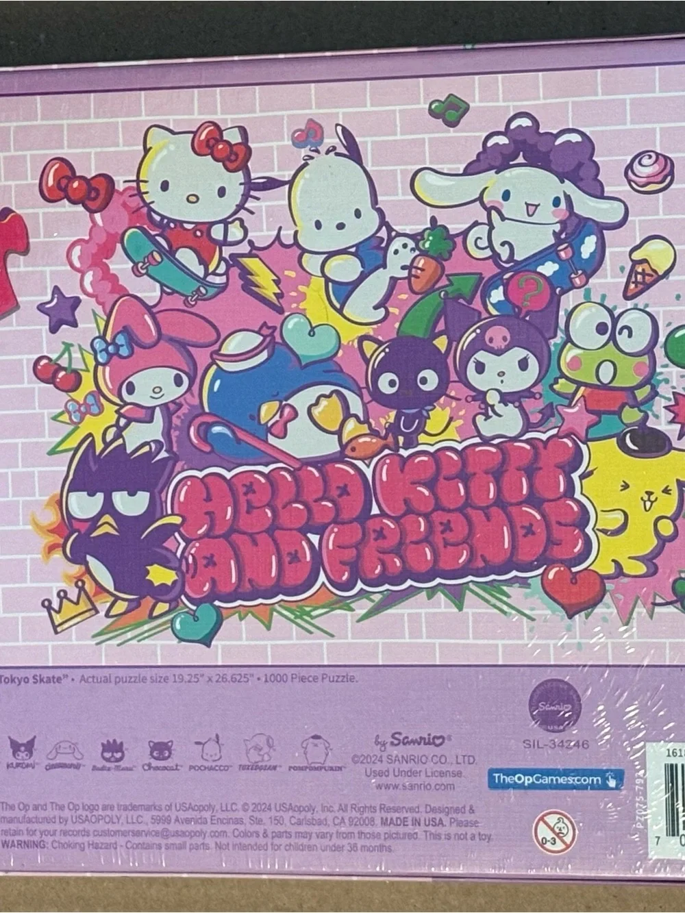Hello Kitty and Friends SEALED 1000-Piece Tokyo Skate Graffiti Puzzle NEW
